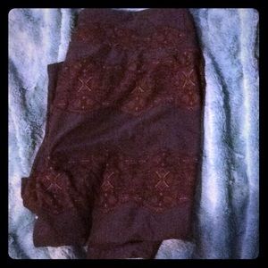 Vintage EUC LuLaroe TC Leggings Navy And Black